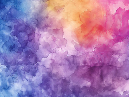 Abstract watercolor background. Digital art painting. Colorful texture.の素材