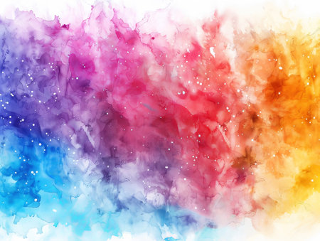 Abstract watercolor background. Digital art painting. Colorful texture.の素材