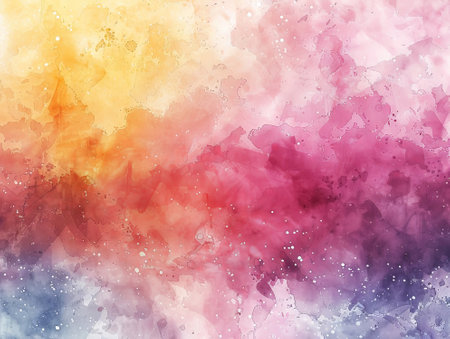 Abstract watercolor background. Digital art painting. Colorful texture.の素材