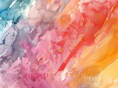 Abstract watercolor background. Hand-painted background. SELF MADE.の素材