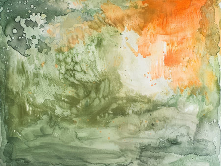 Abstract watercolor painted background. Hand-painted background. Texture.の素材