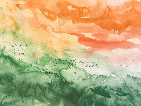 Abstract watercolor background. Hand-painted background. Illustration.の素材