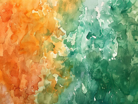 Abstract watercolor background. Hand-drawn illustration. Colorful texture.の素材