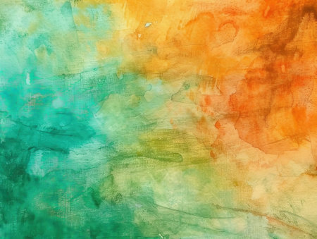 Abstract watercolor background. Hand-painted background. Colorful texture.の素材