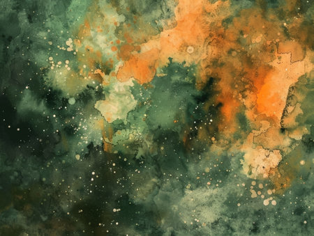 Abstract watercolor background. Hand-drawn illustration for your design.の素材