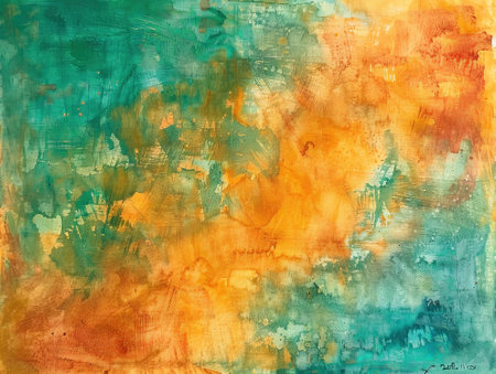Abstract watercolor painted background. Colorful texture. Oil painting style.の素材
