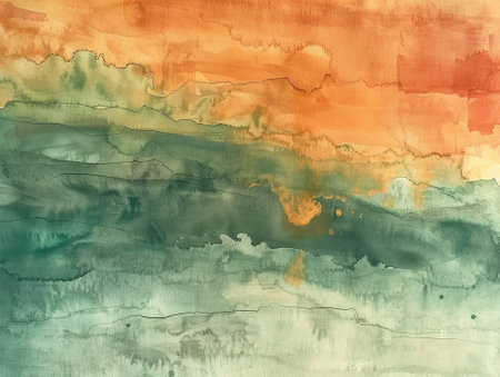 Abstract watercolor background. Hand-painted background. Illustration.の素材