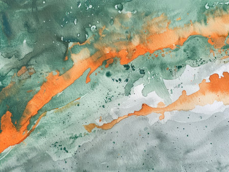 Abstract watercolor background. Hand-drawn illustration. Toned.の素材