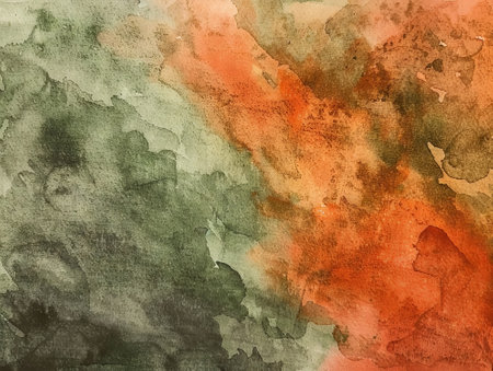 Abstract watercolor painted background with grunge brush strokes. Texture paper.の素材