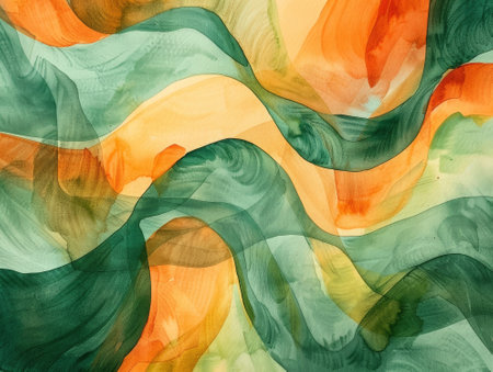 Watercolor abstract background. Hand-drawn illustration. Design for wallpapers, posters, cards.の素材