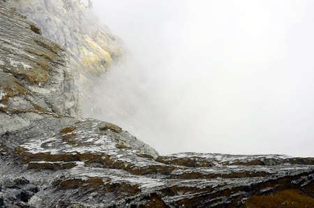 Ijen Crater, Banyuwangi, East Java, Indonesiaの写真素材