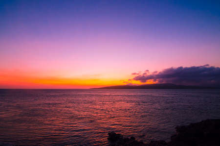 sunrise over the sea - East Java, Indonesiaの写真素材