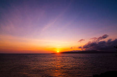 sunrise over the sea - East Java, Indonesiaの写真素材
