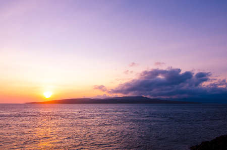 sunrise over the sea - East Java, Indonesiaの写真素材