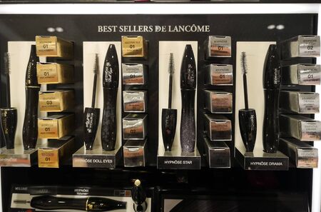 Hypnose eyelash mascara with adjustable volume effect, Hypnose Drama with instant volume, Hypnose Doll Eyes with puppet eyelashes effect from Lancome on January 15, 2020 in shopping center in Russia, Kazan, Ibragimov Avenue 56.のeditorial素材