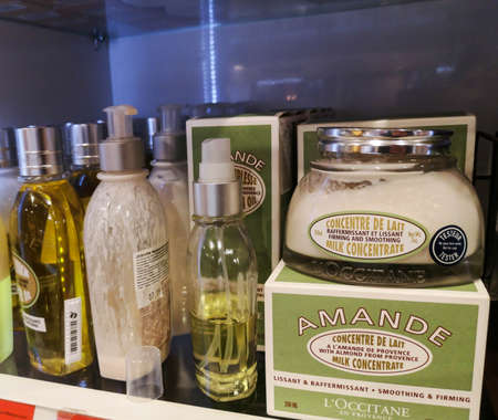 Concentrated milk for the elasticity of the body skin L'Occitane Amande in the perfume and cosmetics...