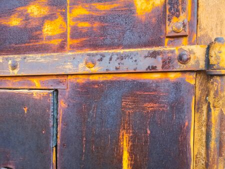 Texture of the old rusty metal sheet. background of rusty iron.