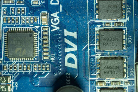 DVI cards for doubling the bandwidth and obtaining high screen resolution installed on the...