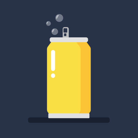Soft Drink Can Vector Illustration Soda Carbonatedのイラスト素材