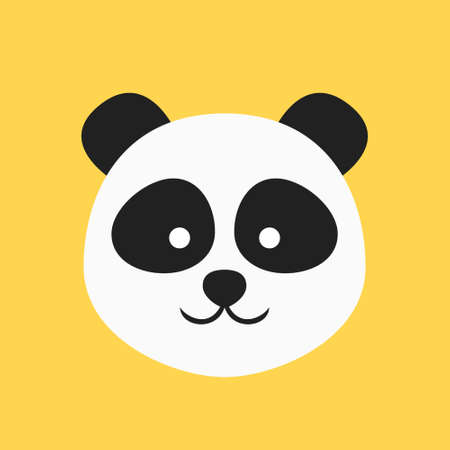 Panda Head Icon Logo Vectorのイラスト素材