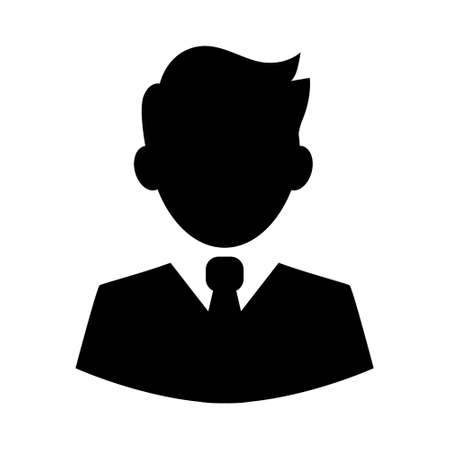 Male user profile icon silhouetteのイラスト素材