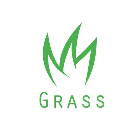 Grass simple vector for logo or iconのイラスト素材