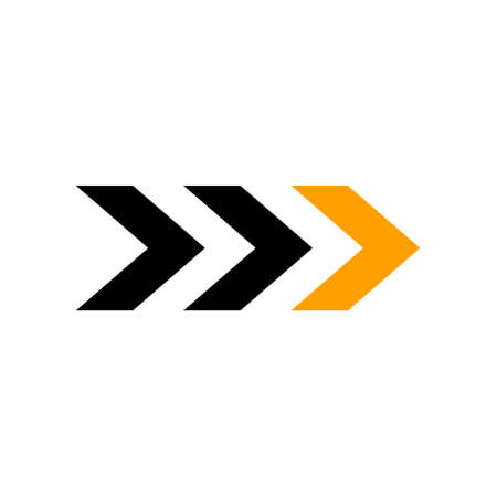 Accelerate arrow right for logo or iconのイラスト素材