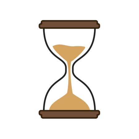 Hourglass sand timer vector illustrationのイラスト素材