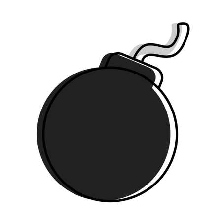 Bomb icon grenade icon vector designのイラスト素材