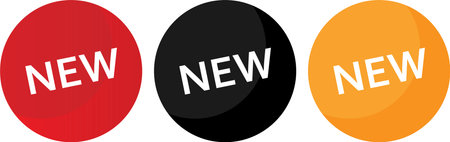 Set of New Product Circular Labelsのイラスト素材