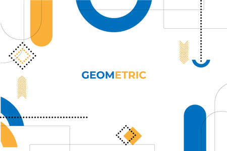 Vector illustration Geometric background landing page, very good for business web background etc.のイラスト素材