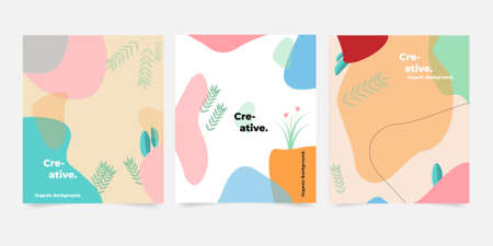 Vector creative organic background is suitable for sale template background, cover, layer, brochure, fashion, etcのイラスト素材
