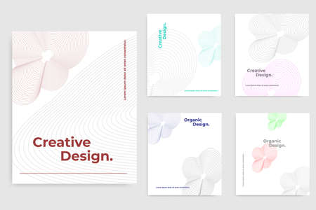Vector creative organic background is suitable for sale template background, cover, layer, brochure, fashion, etcのイラスト素材