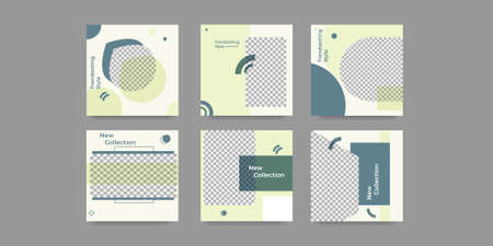 Editable social media post template .vector illustrationのイラスト素材