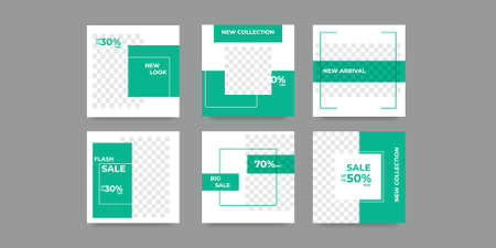 Editable social media post template .vector illustrationのイラスト素材