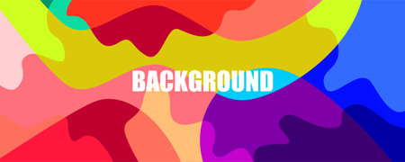 Vector colorful liquid abstract background pattern