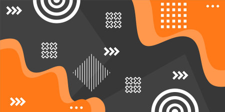 Memphis seamless pattern. Geometric elements memphis in the style of the 80s. Vector illustration...
