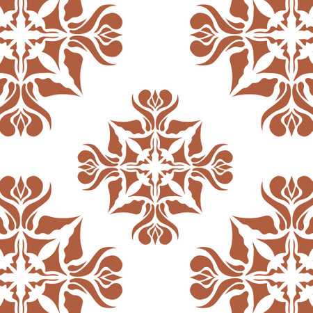 Seamless background from a floral ornament, Fashionable modern wallpaper or textileのイラスト素材