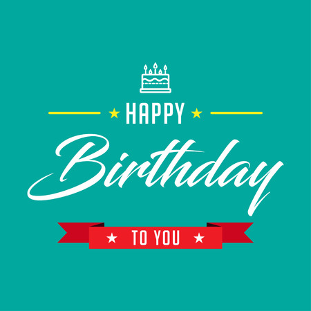Happy Birthday - Vector for greeting, birthday, anniversary, partyのイラスト素材