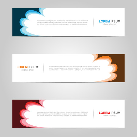 Modern Banner template design creative with abstract backgroundのイラスト素材