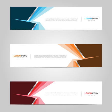 Modern Banner template design creative with abstract backgroundのイラスト素材
