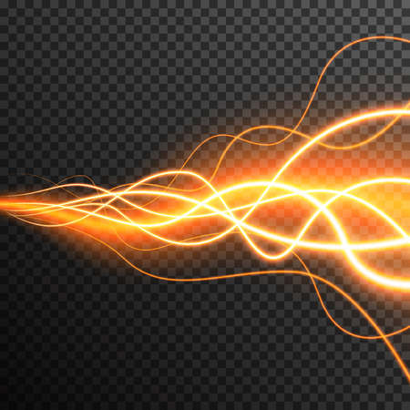 Lighting Electric thunder storm glow sparkle vector transparentのイラスト素材