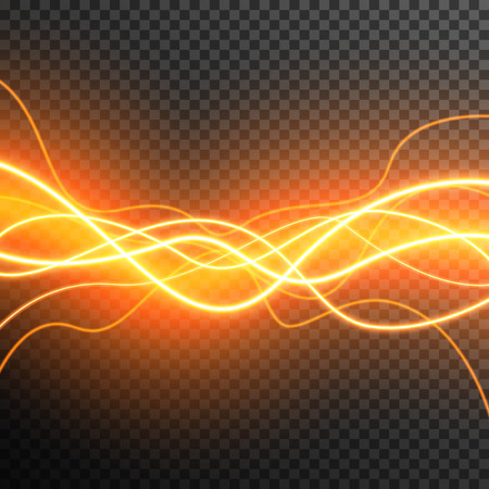 Lighting Electric thunder storm glow sparkle vector transparentのイラスト素材