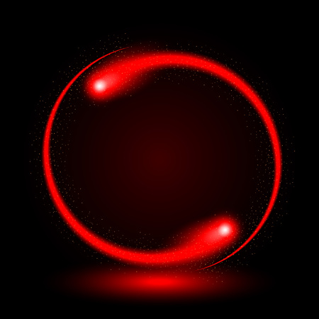 Abstract Circle Light Red Frame vector backgroundのイラスト素材
