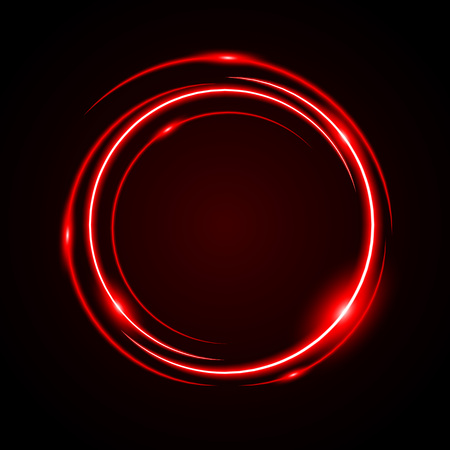 Abstract Circle Light Red Frame vector backgroundのイラスト素材