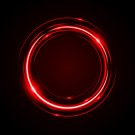 Abstract Circle Light Red Frame vector backgroundのイラスト素材