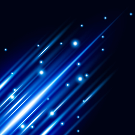 Abstract Blue Light Effect with shine bright vector backgroundのイラスト素材