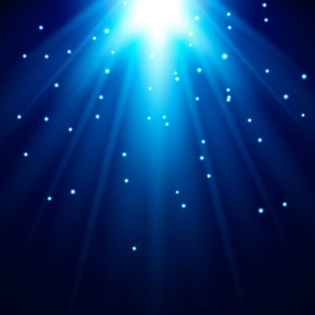 Abstract Blue Light Effect with shine bright vector backgroundのイラスト素材