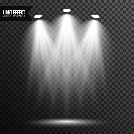 Spotlight illumination, bright light, stage, podium vector transparentのイラスト素材