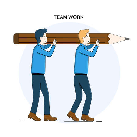 Illustration vector graphic people working together or team workのイラスト素材